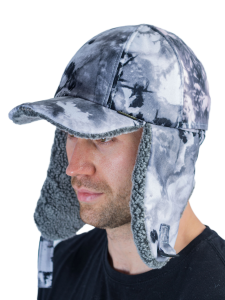 Шапка утепленная Кондор Сигнал Neon / алова / снегири (м)