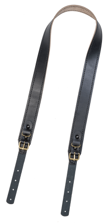 Ремень погонный / кожа / черный