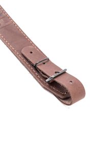 Ремень погонный / кожа / коричневый