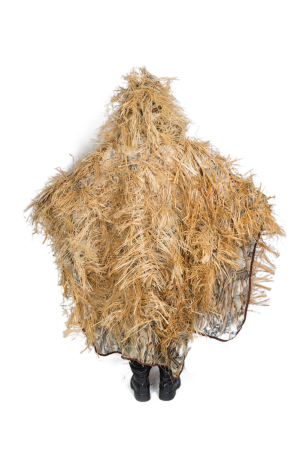 Пончо с лыком / трикотажная сетка+лыко