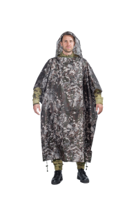 Пончо / ткань синтет. / пиксель серый