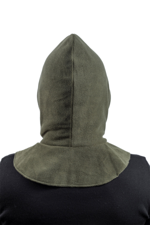 Капор мужской утепленный / флис / хаки (M-L)