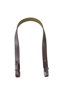 Ремень погонный двухслойный / кожа-стропа / коричневый (м)