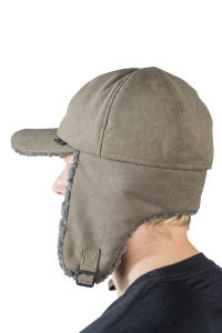 Шапка утепленная Кондор Сигнал Neon / мембрана / олива (м)