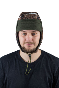 Шапка ушанка Пурга / ламинированное трикотажное полотно / разноцветные (м)