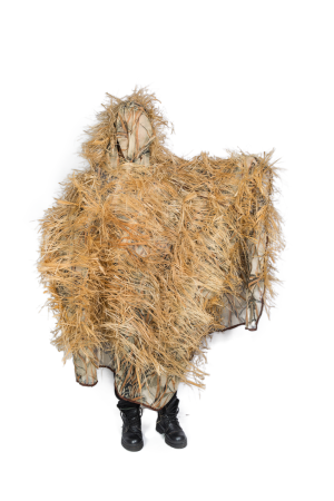 Пончо с лыком / трикотажная сетка+лыко