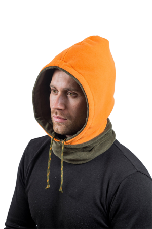 Капор мужской утепленный / флис / хаки (M-L)