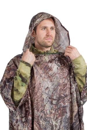 Пончо / ткань синтет. / тростник