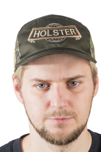 Бейсболка Горизонт с вышивкой / смесовая ткань / олива+лес (м)