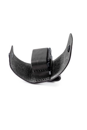 Подсумок под 2 карт.СО ПУ-3 (метал/пластик) / кожа / черный