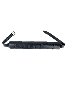 Патронташ закрытый 410 / кожа / черный