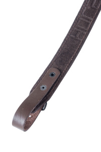 Ремень погонный люкс / кожа / коричневый (м)