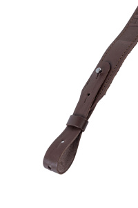 Ремень погонный с регулировкой / кожа / коричневый (м)
