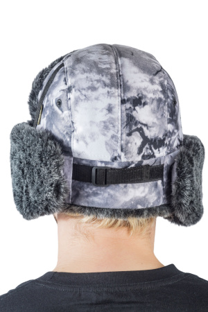 Шапка ушанка с мех.опушкой / алова / снегири (м)