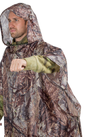 Пончо / ткань синтет. / тростник