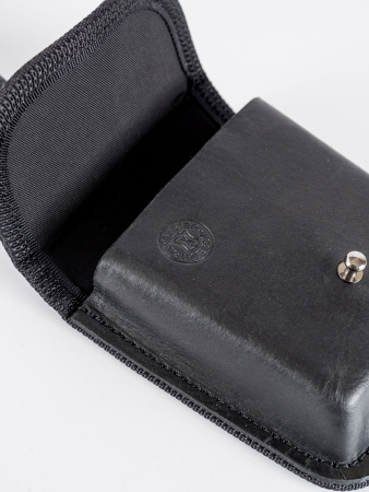 Подсумок-карман универсальный,быстросъемный для чехлов Лидер(130*120*40) / кожа / черный