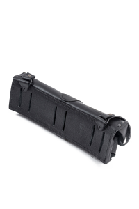 Патронташ 24х12 двухрядный / кожа / черный (м)