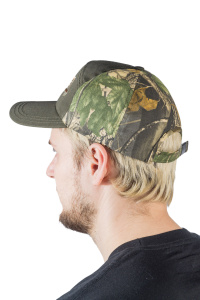 Бейсболка Горизонт с вышивкой / смесовая ткань / олива+лес (м)