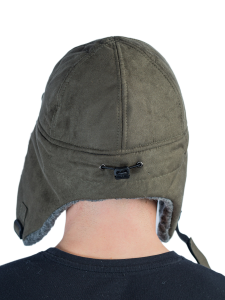 Бейсболка (шапка) утепленная Кондор / замша / олива (м)