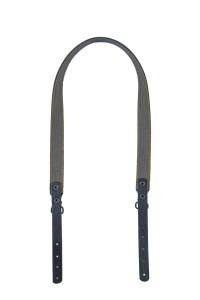 Ремень погонный с противоскользящей стропой / кожа / черный (м)