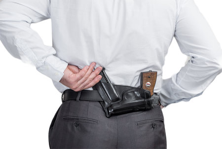 Кобура поясная мод.ЕМ Хорхе / кожа / коричневый