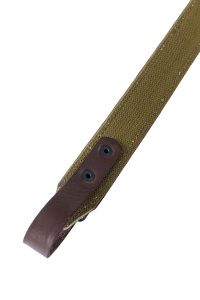 Ремень погонный двухслойный / кожа-стропа / коричневый (м)