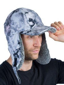 Шапка утепленная Кондор Сигнал Neon / алова / снегири (м)