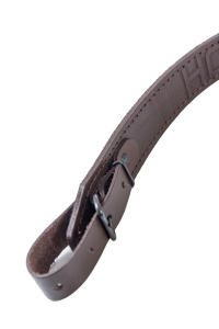 Ремень погонный люкс / кожа / коричневый (м)