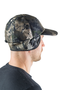 Бейсболка утепленная Сигнал / алова / серые соты (м)