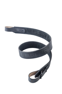 Ремень погонный люкс / кожа / черный (м)