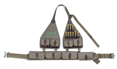 Патронташ трансформер на 49 патронов калибр 12/ кордура / олива