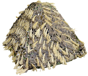 Накидка снежинка с лыком 3*3 / синт.ткань+лыко