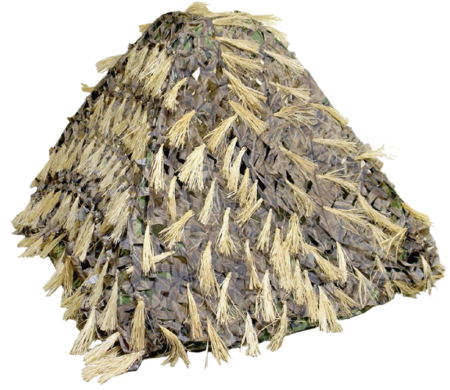 Накидка снежинка с лыком 3*3 / синт.ткань+лыко