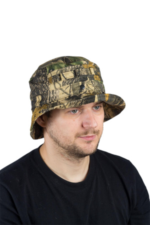 Панама с сеткой / смесовая ткань / лес (м)