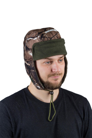 Шапка ушанка Пурга / ламинированное трикотажное полотно / разноцветные (м)