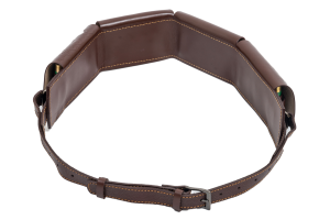 Патронташ закрытый люкс 12к / кожа / коричневый