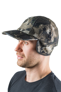 Бейсболка утепленная Сигнал / алова / серые соты (м)