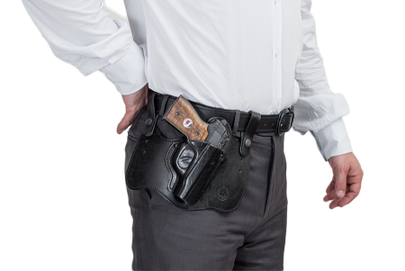 Кобура поясная мод.Hc ПМ / кожа / коричневый