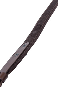 Ремень погонный с регулировкой люкс / кожа / коричневый (м)