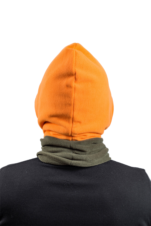 Капор мужской утепленный / флис / хаки (M-L)