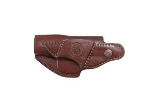 Кобура поясная мод. Kz ПМ закрытая комбинированная / кожа / коричневый