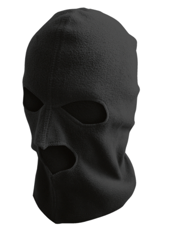 Шлем-маска Самурай / флис / черный (м)
