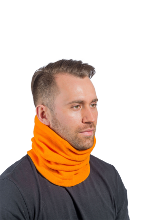 Шарф 3 в 1 / флис / оранжевый (м)
