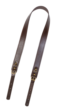 Ремень погонный люкс / кожа / коричневый