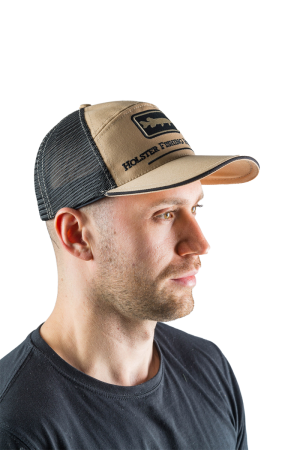 Бейсболка бежевая с сеткой (м)