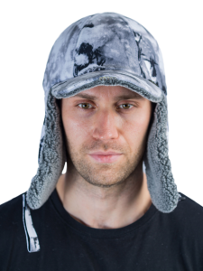 Шапка утепленная Кондор Сигнал Neon / алова / снегири (м)