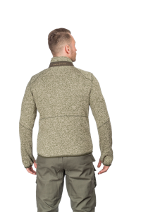 Куртка мужская Глухарь / трикотаж на флисе / меланж-олива Куртка мужская Глухарь / трикотаж на флисе / меланж-олива