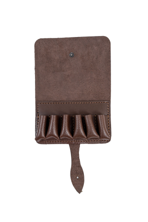 Подсумок 6х12 калибр / кожа / коричневый