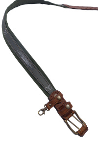 Ремень поясной В40 LINE Стандарт Fish / кожа / олива