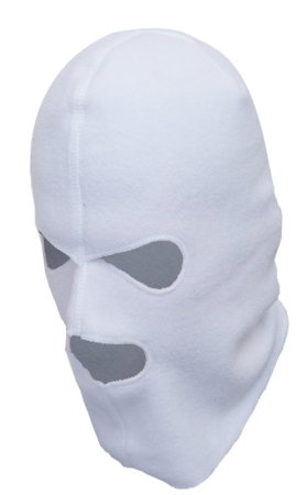 Шлем-маска Самурай / флис / белый (м)